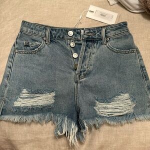 Endless Rose destroyed denim shorts. New with tags!
